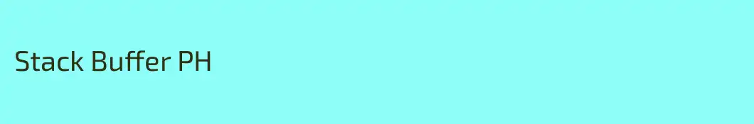 Stack Buffer PH